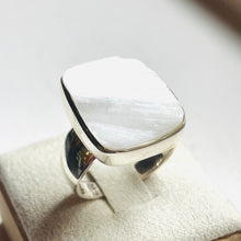 Load image into Gallery viewer, Scolecite Rough Rectangle Ring - US 8
