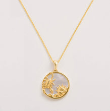 Load image into Gallery viewer, Freya Rose Mother of Pearl Zodiac Necklace
