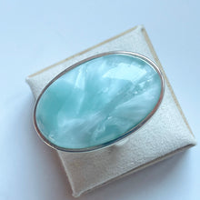 Load image into Gallery viewer, Larimar Large Oval Ring - US 8
