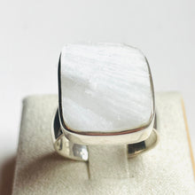 Load image into Gallery viewer, Scolecite Rough Rectangle Ring - US 8
