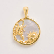 Load image into Gallery viewer, Freya Rose Mother of Pearl Zodiac Necklace
