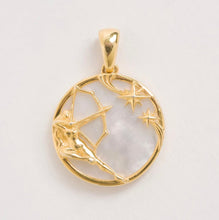 Load image into Gallery viewer, Freya Rose Mother of Pearl Zodiac Necklace
