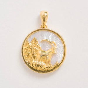 Freya Rose Mother of Pearl Zodiac Necklace