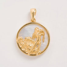 Load image into Gallery viewer, Freya Rose Mother of Pearl Zodiac Necklace
