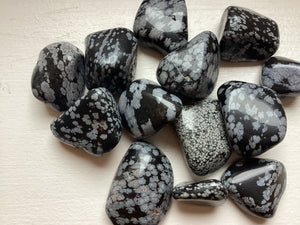 Snowflake Obsidian Tumble