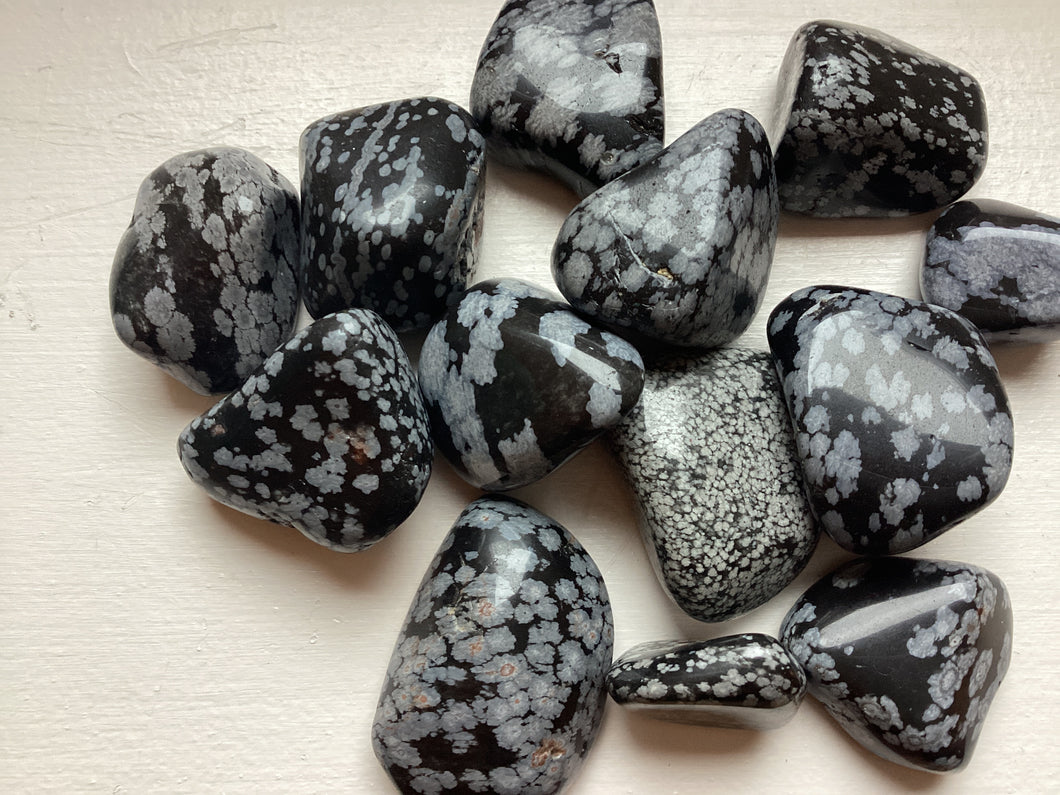 Snowflake Obsidian Tumble