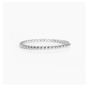 Lavey London - Sterling Silver Beaded Stack Ring