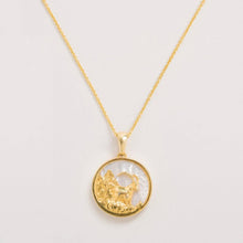 Load image into Gallery viewer, Freya Rose Mother of Pearl Zodiac Necklace
