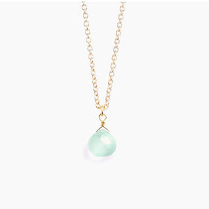 Wanderlust Life - Sea Glass Chalcedony Pendant Necklace