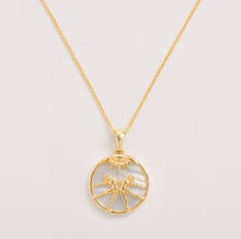 Load image into Gallery viewer, Freya Rose Mother of Pearl Zodiac Necklace
