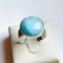 Load image into Gallery viewer, Larimar Medium Round Ring - US 9
