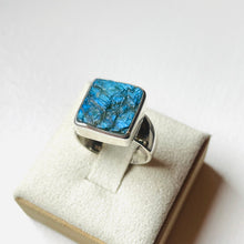 Load image into Gallery viewer, Labradorite Rough Square Ring #2 - US 5.5
