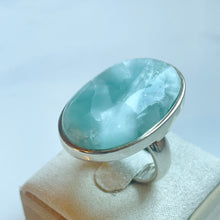 Load image into Gallery viewer, Larimar Large Oval Ring - US 8
