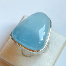 Load image into Gallery viewer, Larimar Large Freeform Ring - US 8
