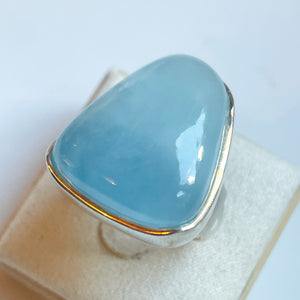 Larimar Large Freeform Ring - US 8