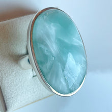 Load image into Gallery viewer, Larimar Large Oval Ring - US 8
