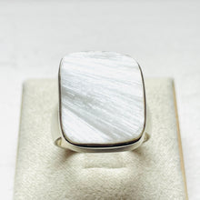 Load image into Gallery viewer, Scolecite Rough Rectangle Ring - US 8
