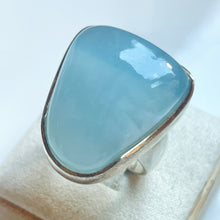 Load image into Gallery viewer, Larimar Large Freeform Ring - US 8
