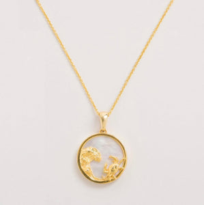 Freya Rose Mother of Pearl Zodiac Necklace