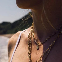 Load image into Gallery viewer, Amy Russell Taylor - SMALL MOLTEN CORAL ROCK NECKLACE - CHUNKY CHAIN
