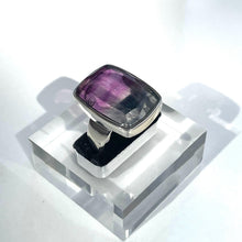 Load image into Gallery viewer, Fluorite Large Rectangle Ring - US 9

