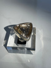 Load image into Gallery viewer, Rutilated Quartz Pyramid Statement Ring - US 7.5
