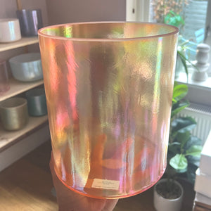 8" D#+20 Crone Goddess Crystal Tones Alchemy Singing Bowl (117093) SOLD