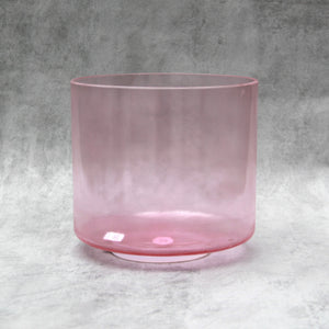 8" D#+20 Pink Aura Gold Crystal Tones Alchemy Singing Bowl (96960) SOLD