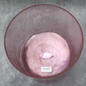 8" D#+20 Pink Aura Gold Crystal Tones Alchemy Singing Bowl (96960)
