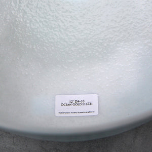 12” D#+10 Ocean Gold Crystal Tones Alchemy Singing Bowl (116721)