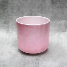 Load image into Gallery viewer, 8&quot; C#+35 Pink Ocean Gold Morph Crystal Tones Singing Bowl (115442) SOLD
