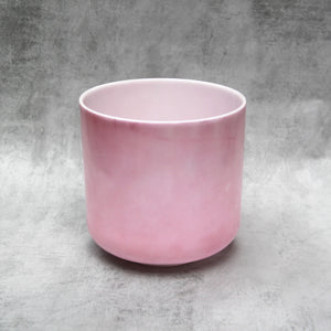 8" C#+35 Pink Ocean Gold Morph Crystal Tones Singing Bowl (115442) SOLD