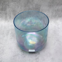 Load image into Gallery viewer, 8&quot; C#+15 Indigo, Platinum Morph Crystal Tones Singing Bowl (81151) SOLD
