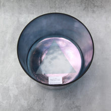 Load image into Gallery viewer, 7&quot; F+45 Apophyllite, Violet Aura Gold Crystal Tones Alchemy Singing Bowl (114324)
