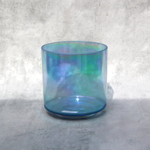 6"G# +35 Indigo, Platinum Crystal Tones Alchemy Singing Bowl (119751)