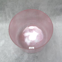 Load image into Gallery viewer, 10” A+25 Great Salt Lake Salt, Pink Aura Gold Crystal Tones Alchemy Singing Bowl

