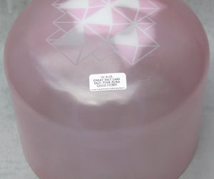 10” A+25 Great Salt Lake Salt, Pink Aura Gold Crystal Tones Alchemy Singing Bowl
