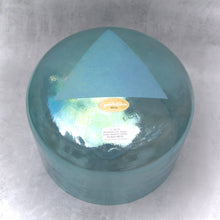 Load image into Gallery viewer, 12&quot; D#+45 Apophyllite, Aqua Aura Marine Gold Morph Crystal Tones Alchemy Bowl (88742)
