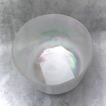 Load image into Gallery viewer, 10&quot; A+25 Great Salt Lake Salt, Platinum Crystal Tones Alchemy Singing Bowl (100945)
