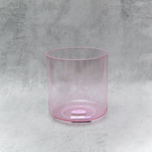 Load image into Gallery viewer, 7&quot; F#+10 Pink Aura Gold Crystal Tones Singing Bowl (117368)
