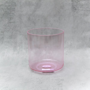 7" F#+10 Pink Aura Gold Crystal Tones Alchemy Singing Bowl (117368)