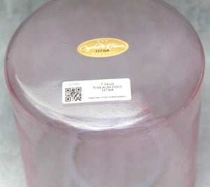 7" F#+10 Pink Aura Gold Crystal Tones Alchemy Singing Bowl (117368)