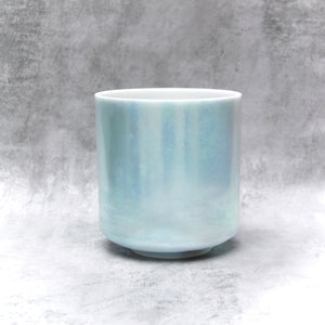 7" F#+40 Ocean Gold, platinum (inside) Crystal Tones Alchemy Singing Bowl (112678) SOLD