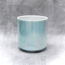 Load image into Gallery viewer, 7&quot; F#+40 Ocean Gold, platinum (inside) Crystal Tones Alchemy Singing Bowl (112678) SOLD
