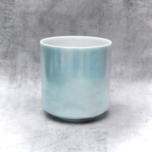 7" F#+40 Ocean Gold, platinum (inside) Crystal Tones Alchemy Singing Bowl (112678) SOLD