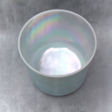 Load image into Gallery viewer, 7&quot; F#+40 Ocean Gold, platinum (inside) Crystal Tones Alchemy Singing Bowl (112678) SOLD
