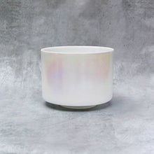 Load image into Gallery viewer, 8&quot; F#+20 Mother Of Platinum Morph Crystal Tones Alchemy Singing Bowl (90696) SOLD
