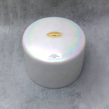 Load image into Gallery viewer, 8&quot; F#+20 Mother Of Platinum Morph Crystal Tones Alchemy Singing Bowl (90696) SOLD
