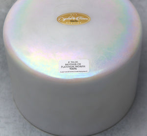 8" F#+20 Mother Of Platinum Morph Crystal Tones Alchemy Singing Bowl (90696) SOLD