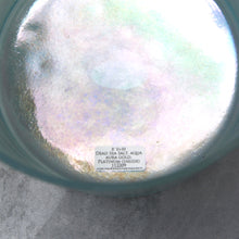 Load image into Gallery viewer, 8&quot; D+30 Dead Sea Salt, Aqua Aura Gold, Platinum (inside) Crystal Tones Alchemy Singing Bowl (112209) SOLD
